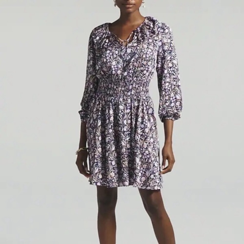 J. Crew Victoria Floral Elasticized Waist Dress